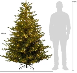 Intratuin kunstkerstboom Svea met 2100 lampjes warm wit D 135 H 180 cm