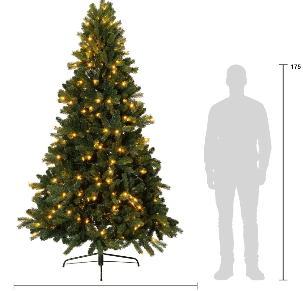 Intratuin kunstkerstboom Sven met 420 LED warm wit D 144 H 230 cm