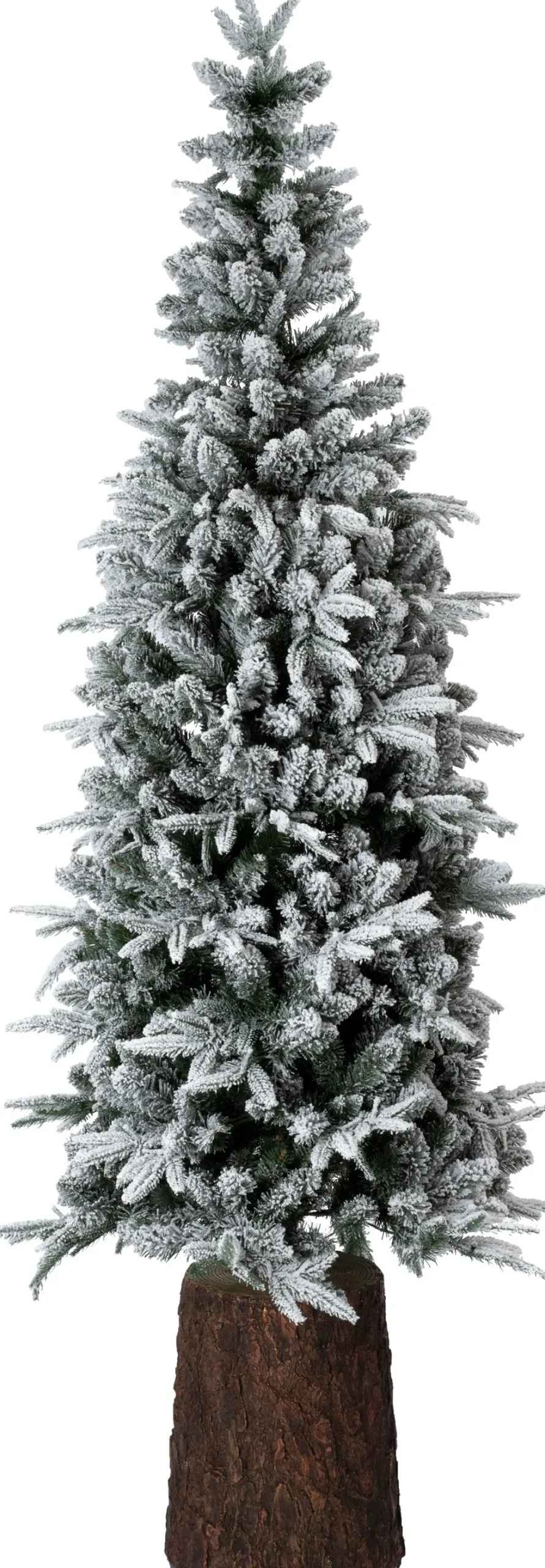Intratuin kunstkerstboom Tronk besneeuwd op stam met 360 lampjes warm wit D 87 H 240 cm