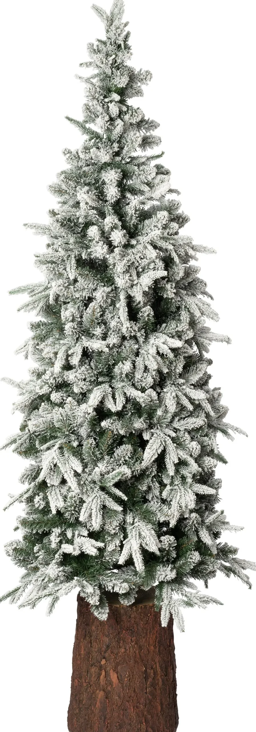 Intratuin kunstkerstboom Tronk besneeuwd op stam met 250 lampjes warm wit D 79 H 210 cm