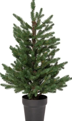 Intratuin kunstkerstboom Ture in pot met 70 lampjes warm wit D 60 H 90 cm