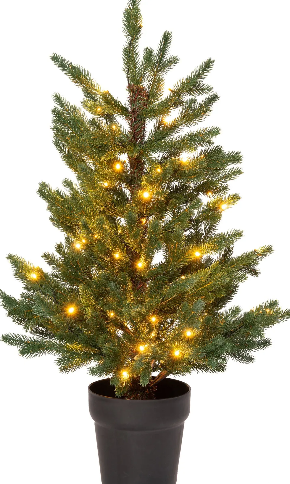 Intratuin kunstkerstboom Ture in pot met 70 lampjes warm wit D 60 H 90 cm