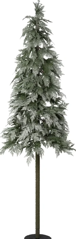 Intratuin kunstkerstboom Utah besneeuwd op voet met 350 lampjes warm wit D 78 H 210 cm