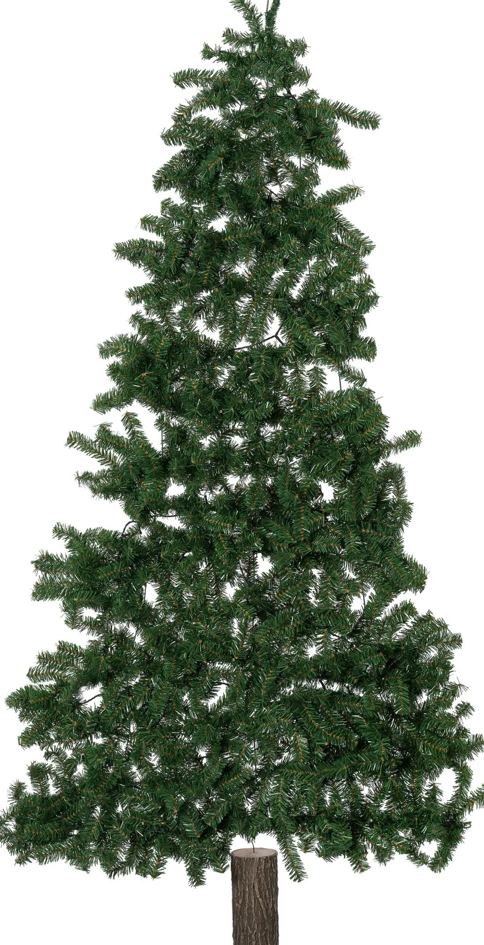 Intratuin kunstkerstboom voor aan muur met 130 lampjes 90 x 180 cm