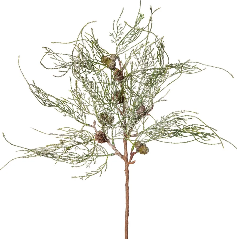 Intratuin kunstkersttak conifeer met dennenappels 56 cm