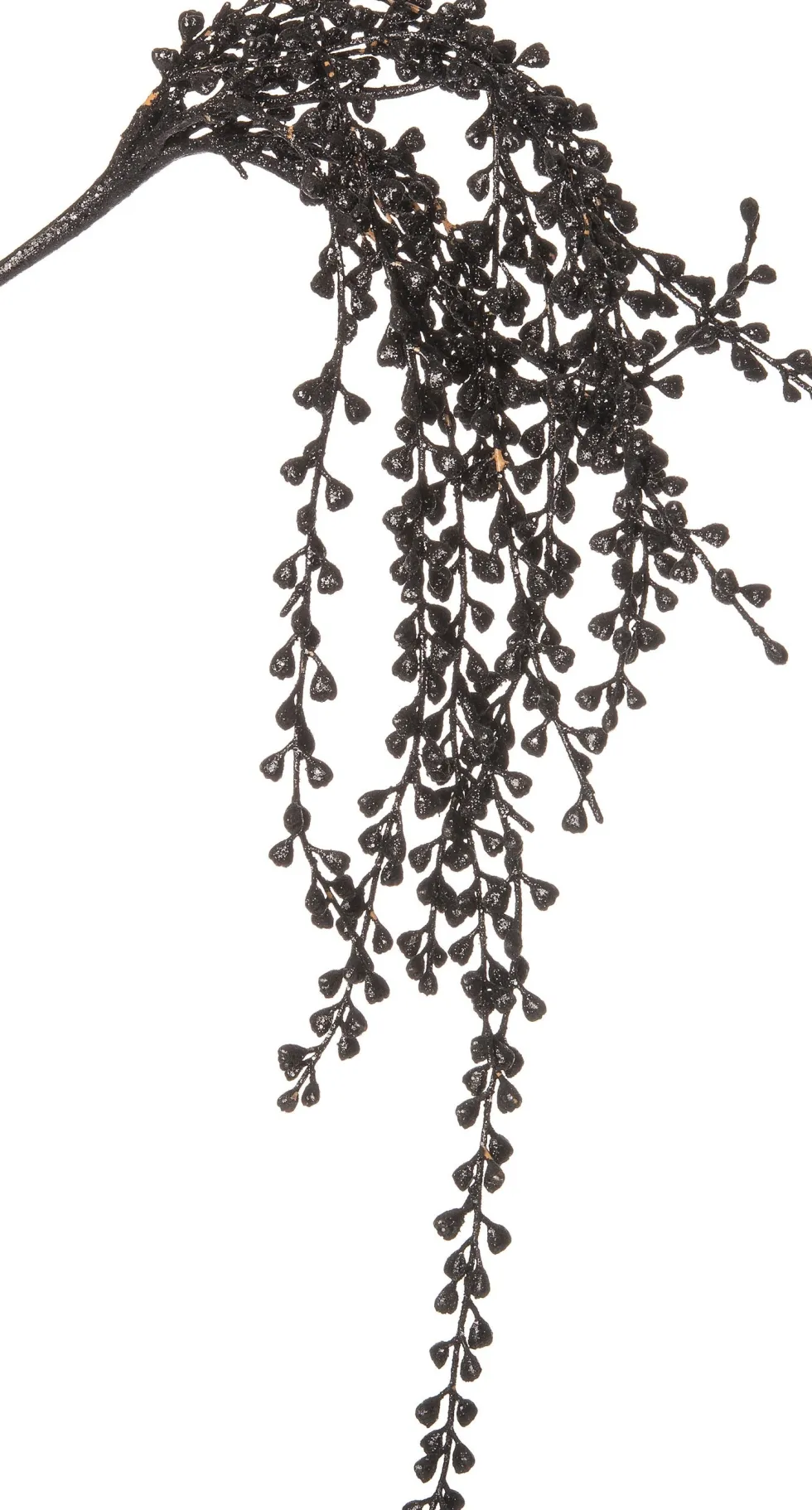 Intratuin kunstkersttak met glitter 76 cm zwart