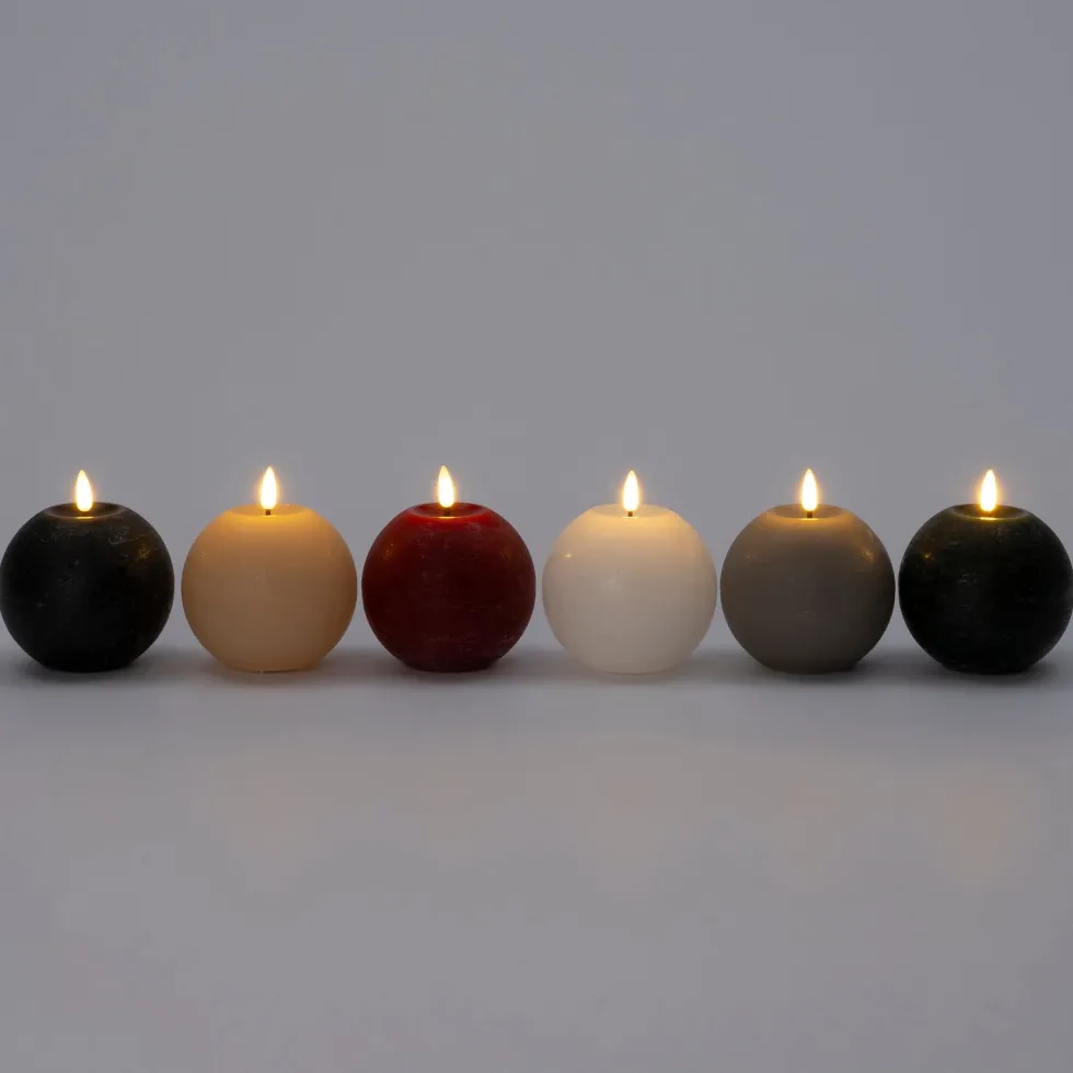 Intratuin LED bolkaars Jason grijs D 10 H 11 cm