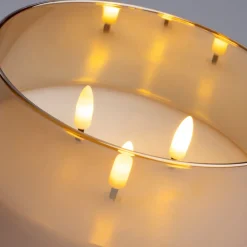Intratuin LED kaars in glas goud D 15 H 15 cm