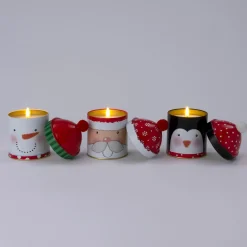 Intratuin LED kaars in pot kerstman D 9,5 H 15 cm