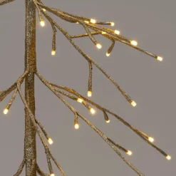 Intratuin LED kerstboom Daan goud met 216 lampjes warm wit D 82 H 180 cm