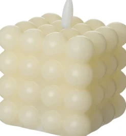 Intratuin LED stompkaars Doran créme 7,5 x 7,5 x 9,5 cm