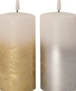 Intratuin LED stompkaars Duo zilver D 7,5 H 15 cm
