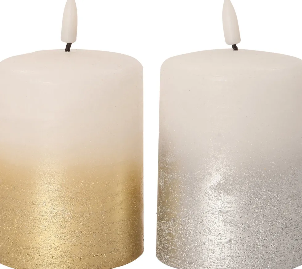 Intratuin LED stompkaars Duo zilver D 7,5 H 10 cm