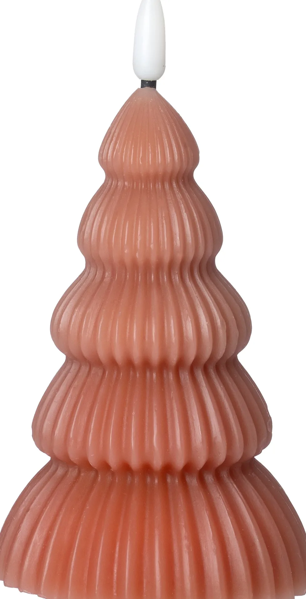 Intratuin LED stompkaars kerstboom Juna donker bruin D 8 H 13,5 cm