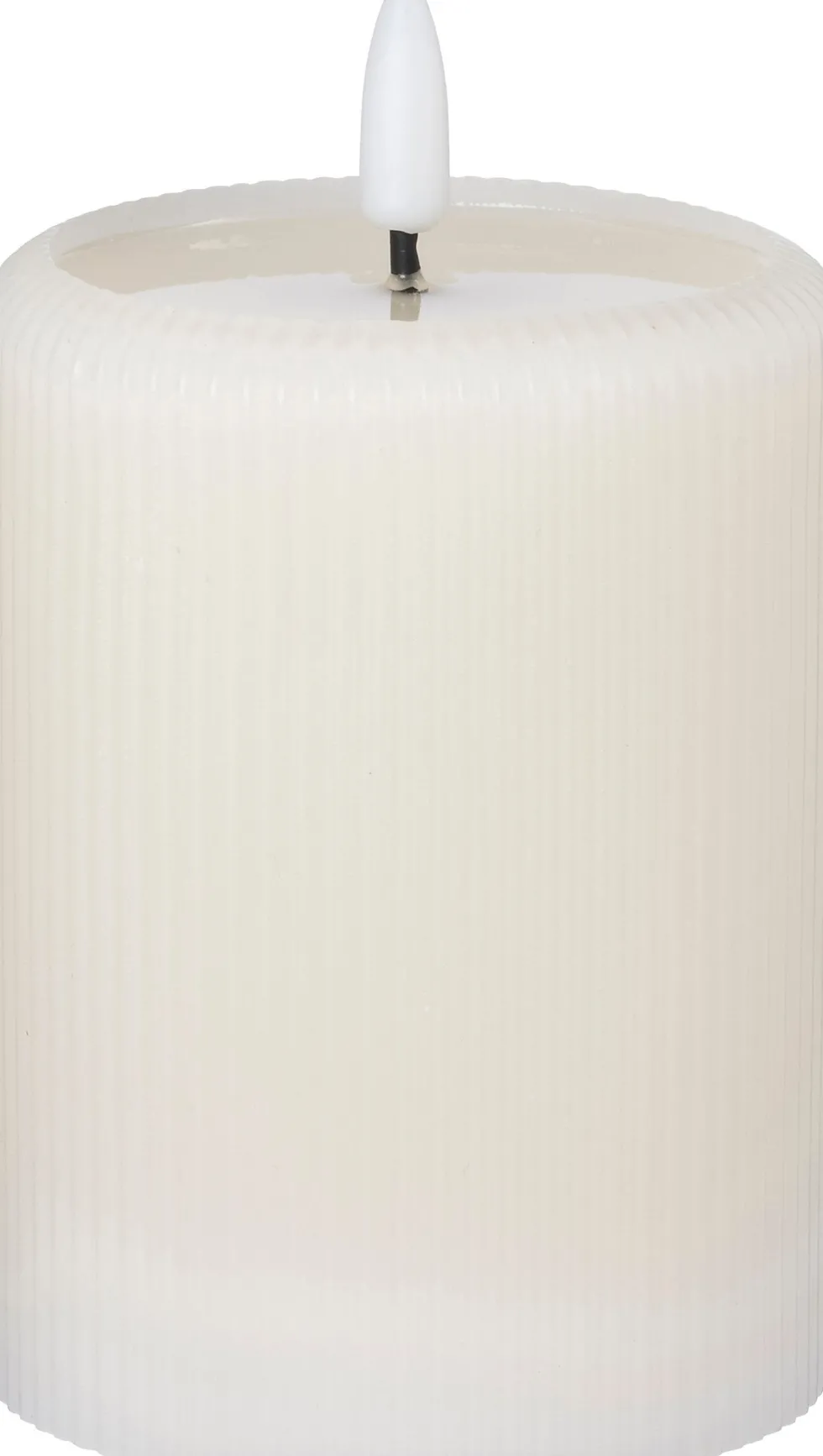 Intratuin LED stompkaars Stripe crème D 7,5 H 10 cm