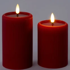 Intratuin LED stompkaars Stripe rood D 7,5 H 10 cm