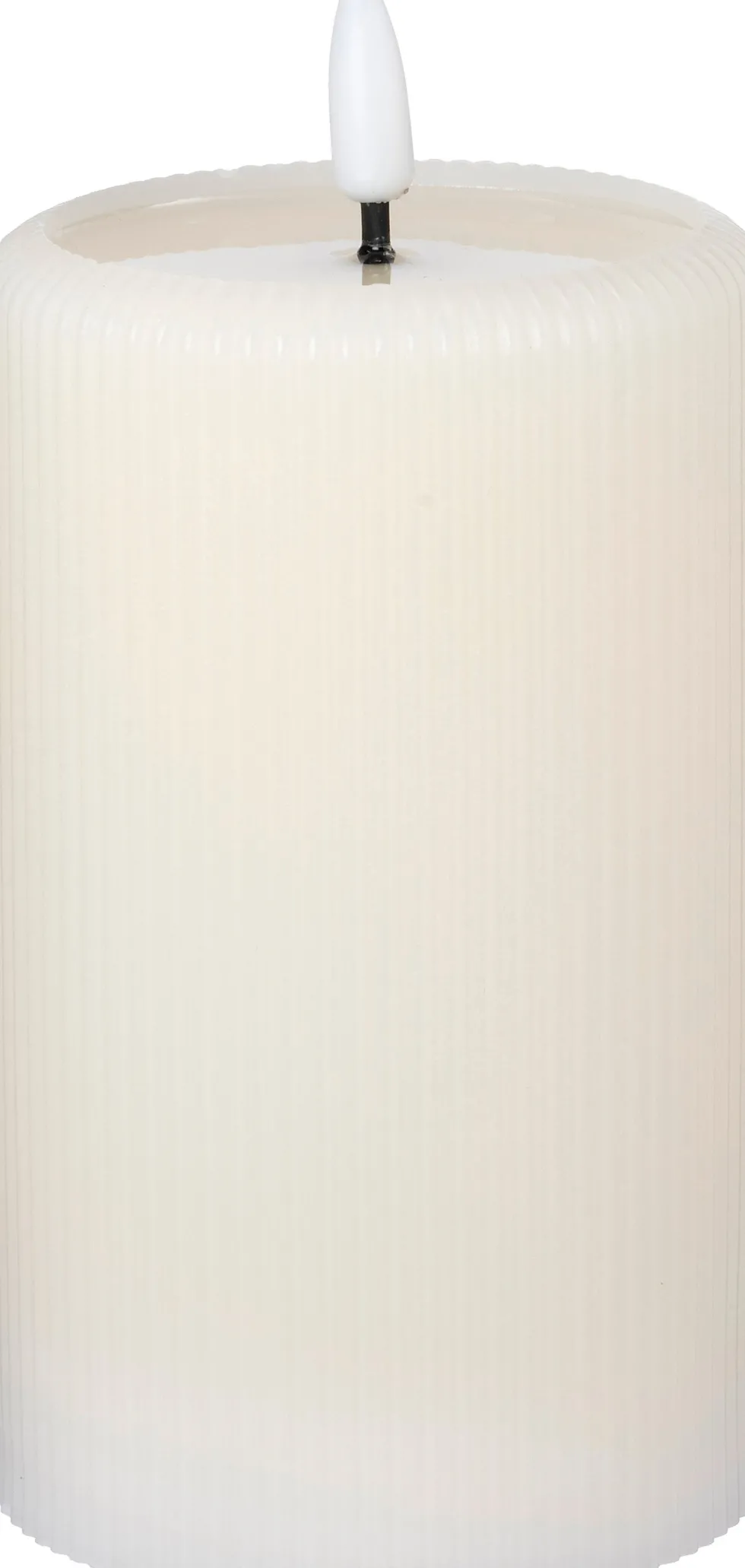 Intratuin LED stompkaars Stripe crème D 7,5 H 12,5 cm