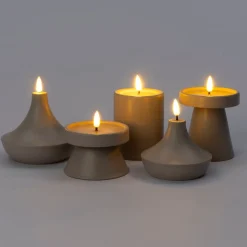 Intratuin LED stompkaars Venna beige D 9 H 10 cm