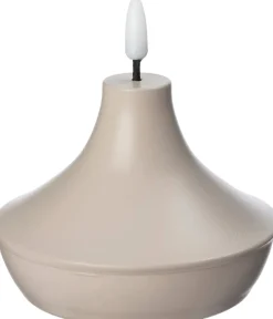 Intratuin LED stompkaars Venna beige D 10 H 7,6 cm
