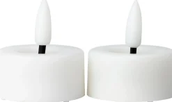 Intratuin LED waxinelicht Alena wit D 4,5 H 5 cm 2 stuks