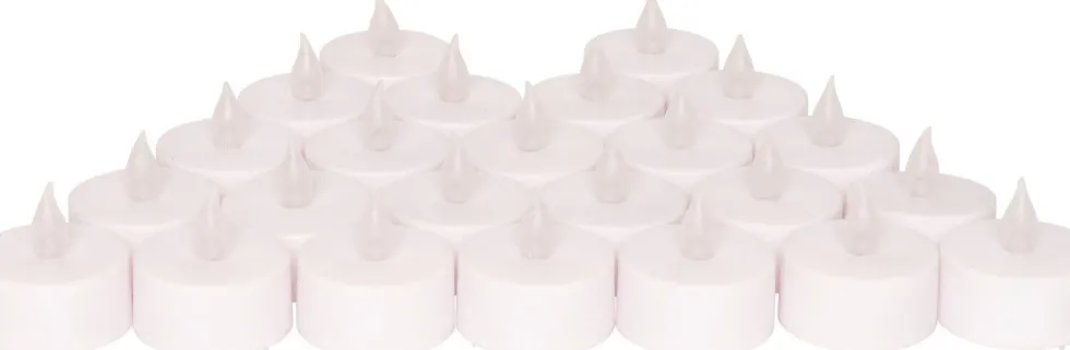 Intratuin LED waxinelicht wit D 3,5 H 3,7 cm 24 stuks