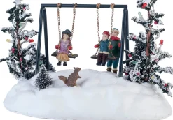 Intratuin miniatuur kinderen op schommel
