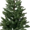 Intratuin mini kunstkerstboom in pot met 60 lampjes warm wit D 54 H 90 cm