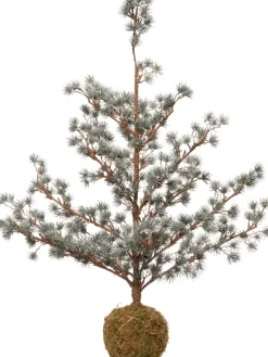 Intratuin mini kunstkerstboom Nyna besneeuwd op voet D 37 H 85 cm