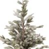 Intratuin mini kunstkerstboom besneeuwd op jute voet D 50 H 150 cm