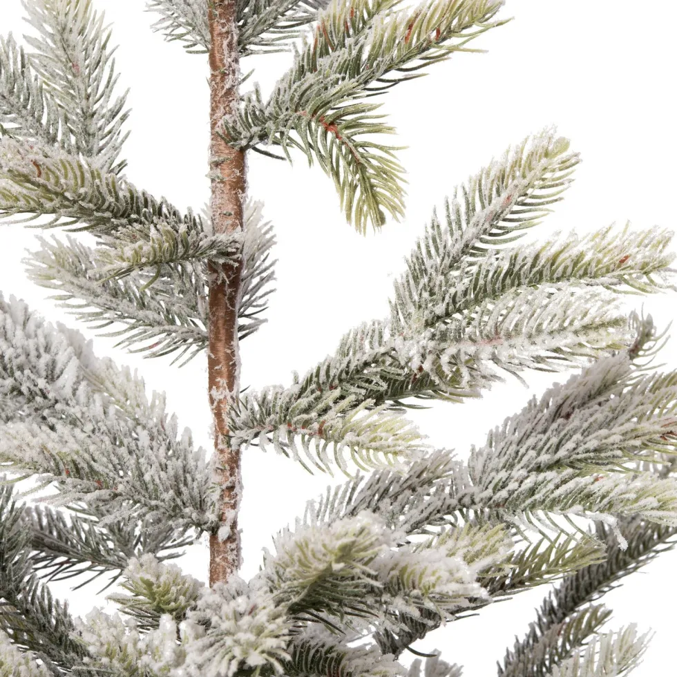 Intratuin mini kunstkerstboom besneeuwd op jute voet D 50 H 150 cm