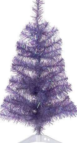 Intratuin mini kunstkerstboom paars D 33 H 60 cm