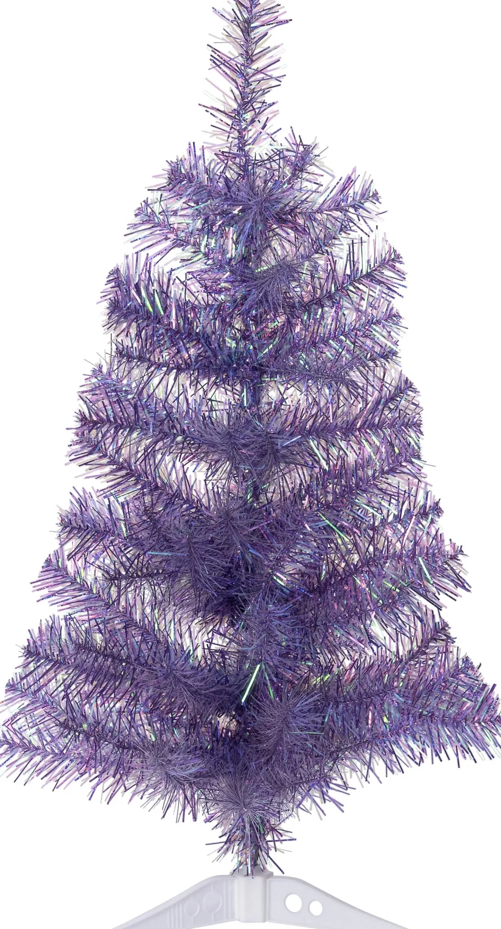 Intratuin mini kunstkerstboom paars D 33 H 60 cm