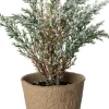 Intratuin mini kunstkerstboom Kraft besneeuwd D 8 H 25 cm