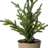 Intratuin mini kunstkerstboom Kraft met 10 lampjes warm wit D 8 H 25 cm