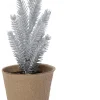 Intratuin mini kunstkerstboom Kraft zilver D 8 H 21 cm