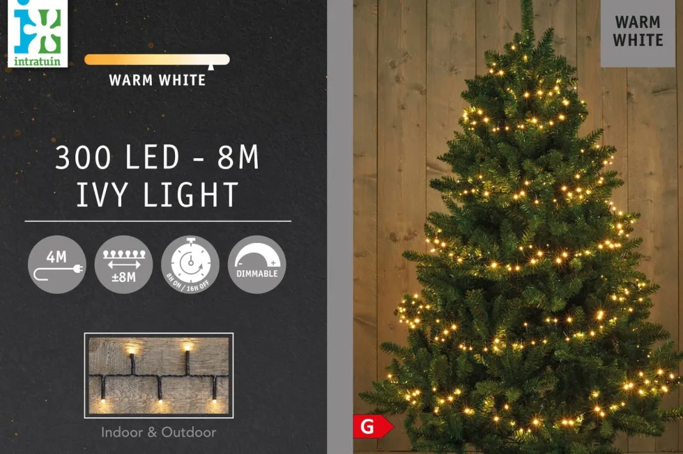 Intratuin miniverlichting Ivy Light met 300 lampjes warm white 8 m