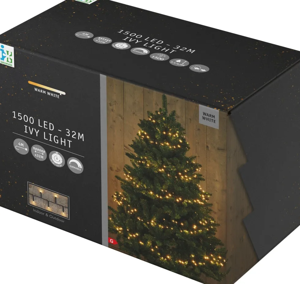 Intratuin miniverlichting Ivy Light met 1500 lampjes warm white 32 m