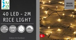 Intratuin miniverlichting met 40 LED lampjes warm white 2 m