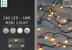 Intratuin miniverlichting met 180 lampjes warm white 18 m