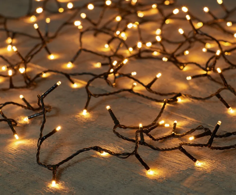Intratuin miniverlichting zwart met 240 lampjes classic warm 12 m
