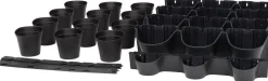 Intratuin muur bloempot Cascade antraciet 67 x 17,7 x 57 cm