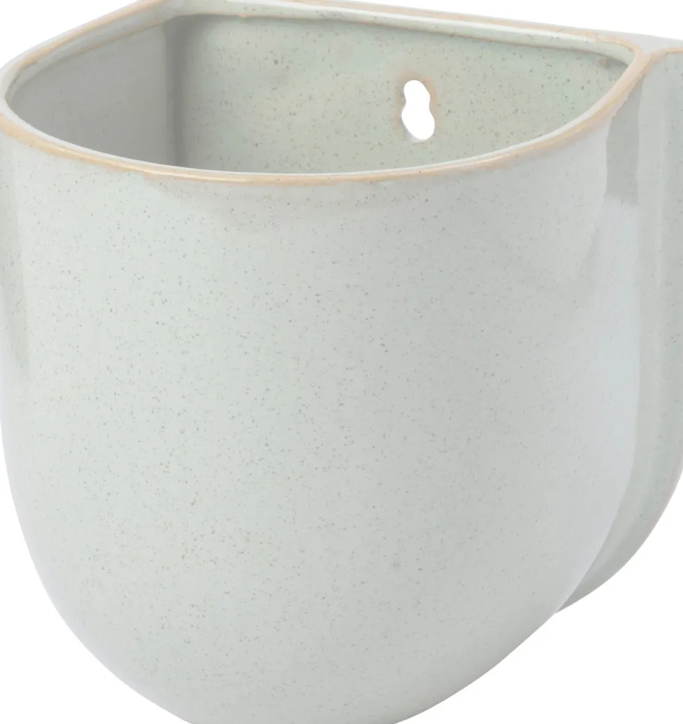 Intratuin muur bloempot Luanne wit 18 x 16,5 x 18 cm