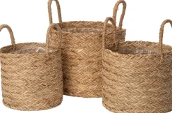 Intratuin opbergmand / plantenmand Senja naturel D 30 H 26 cm
