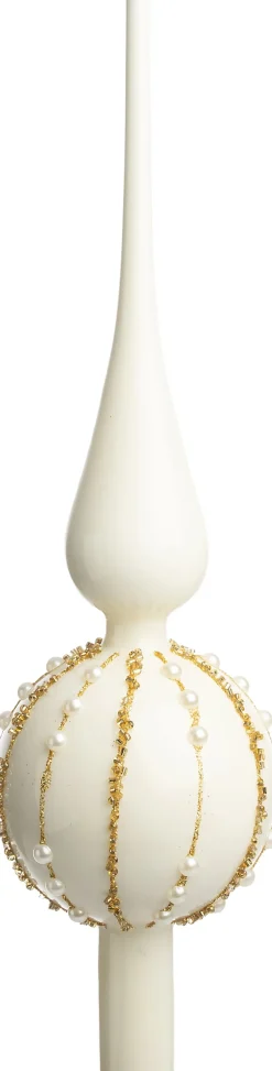 Intratuin piek Brno wit / goud D 8 H 31 cm