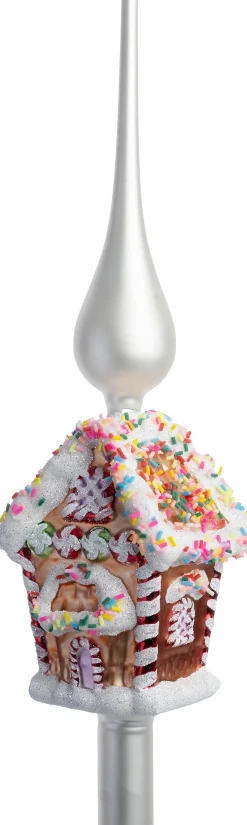 Intratuin piek gingerbread huis wit 8 x 6,3 x 29,2 cm