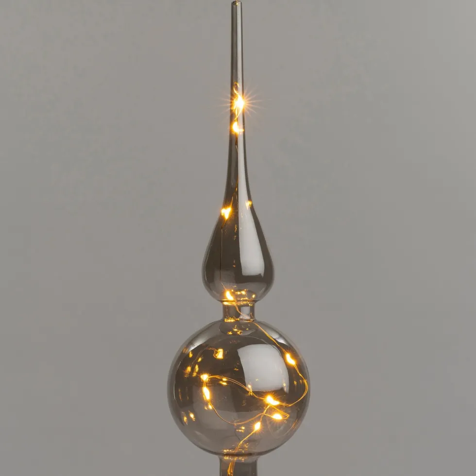 Intratuin piek Pila transparant met verlichting D 8 H 31 cm