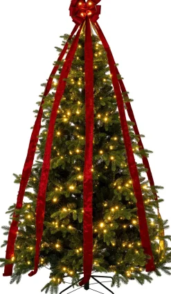 Intratuin piek Plini lint rood met verlichting 26 x 18 x 238 cm
