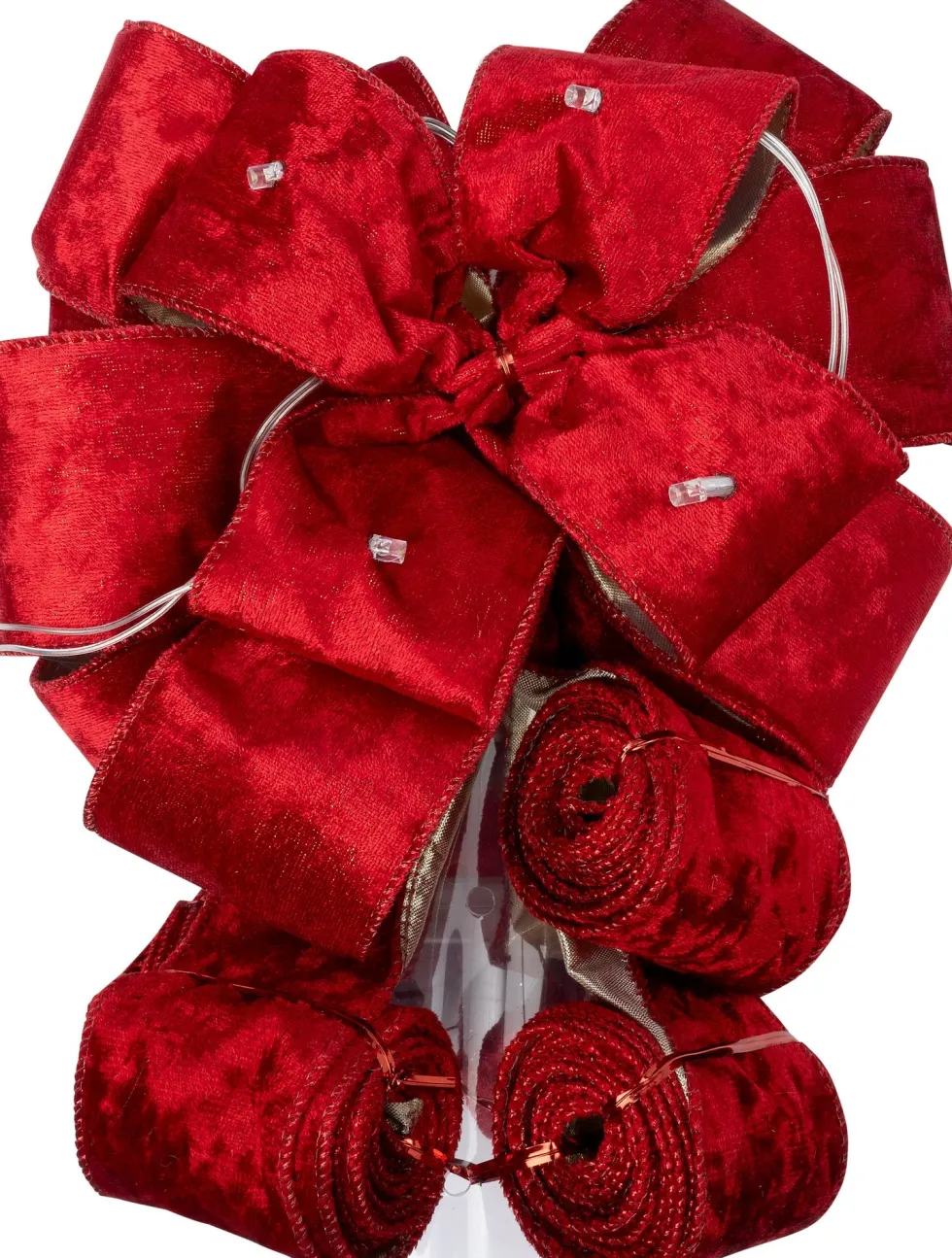 Intratuin piek Plini lint rood met verlichting 26 x 18 x 238 cm