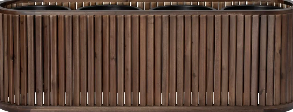 Intratuin plantenbak Lattes bruin 150 x 40 x 50 cm