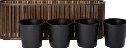 Intratuin plantenbak Lattes bruin 150 x 40 x 50 cm